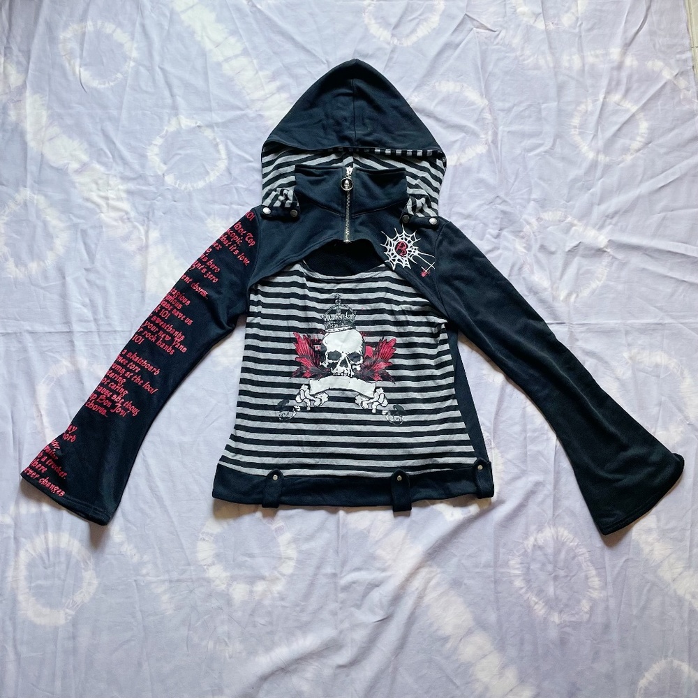 *TRADE SIZE* PUNK RAVE Visuals Kei Hoodie